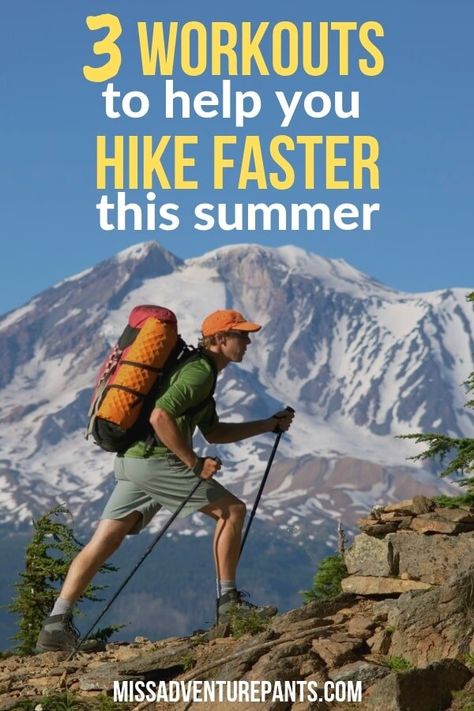 3 Simple Workouts That Will Help You Hike Faster This Summer — Miss Adventure Pants Hiking Hacks, Simple Workouts, Beginner Hiking, Fast Workouts, Hiking Training, Hiking Workout, Hiking Essentials, Backpacking Tips, Workout Warm Up