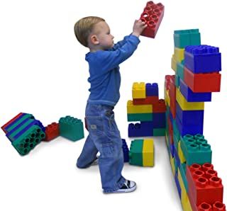 Amazon.com: giant lego blocks Giant Lego Blocks, Kids Party Hire, Lego Themed Party, Interlocking Blocks, Blocks For Toddlers, Large Building, Block Center, Power Star, Lego Blocks