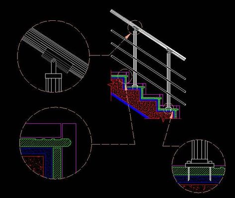 Stairs Detail–Risers And Handrails DWG Section for AutoCAD #stairs #detail–risers #handrails #dwg #autocad #homebuilders #civilengineer #plans #engineeringproblem #autocaddrawing Stairs Detail, Perspective Room, Staircase Handrail, Section Drawing, Drawing Interior, Stair Handrail, Working Drawing, Architecture Concept Drawings, Autocad Drawing