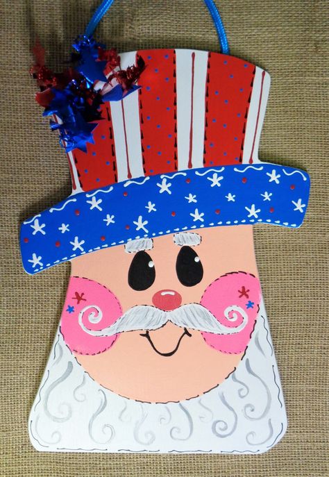 WELCOME 4th of July UNCLE SAM Sign Americana Wall Art Door Hanger Plaque Porch Deck Patio Hand Painted Handcrafted Wood Seasonal Summer Americana Signs, Patriotic Signs, Americana Home, Art Door, Patriotic Sign, Porch Deck, Outdoor Display, Deck Patio, Uncle Sam