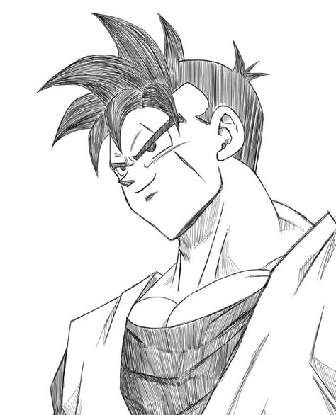 Future Gohan Drawing, Future Gohan Manga, Future Gohan, Dbz Drawings, Goku Drawing, Arte Doodle, Ball Drawing, Dragon Ball Painting, Dragon Ball Super Artwork