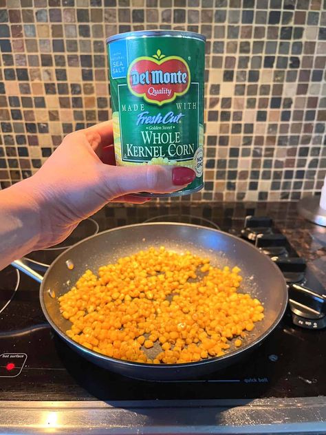 Best Way To Cook Canned Corn, How To Spice Up Canned Corn, How To Cook Canned Corn, Best Canned Corn Recipe, How To Make Canned Corn Taste Better, Can Corn Recipe, Baked Panko Chicken, Canned Corn Recipes, Homemade Kettle Corn