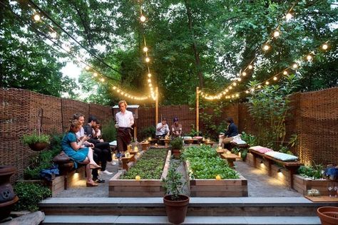 Wine Box Garden, Diy Garden Bar, Fairytale Garden, Farm Restaurant, Cinder Block Garden, Garden Boxes Diy, Balcony Planters, Garden Solutions, Growing Veggies