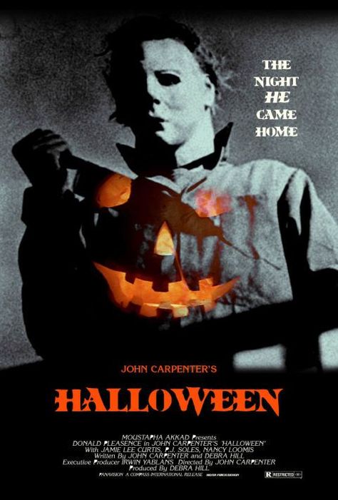 Halloween 1978 Poster, Halloween Movie Poster, Classic Halloween Movies, Halloween Movies To Watch, John Hill, John Carpenter Halloween, Donald Pleasence, Best Halloween Movies, What Is Halloween