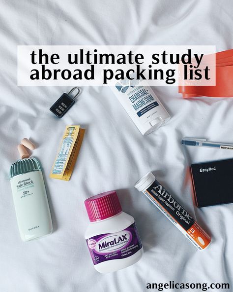 Year Abroad Packing List, Student Abroad Packing List, Packing For 6 Months Travel, Study Abroad Must Haves, Study Abroad Weekend Trips, 6 Month Packing List, 6 Week Packing List, Semester Abroad Packing List, Study Abroad Capsule Wardrobe