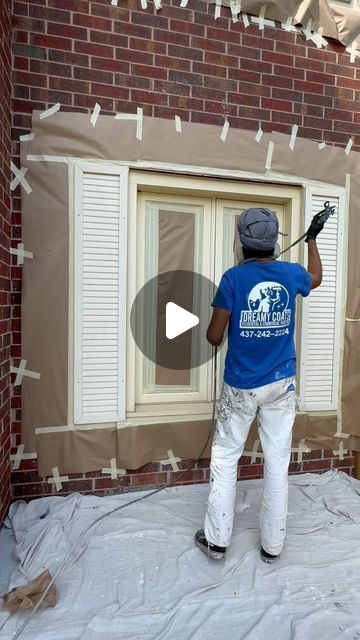 DreamyCoats Painting on Instagram: "We completed painting the entire house exterior, including soffits, garage doors, and windows, all in black color. The entire job was done in just one day. The results are striking and finished. 🏠" Deep Gold Paint Color, How To Paint A Garage Door Black, Paint Metal Garage Door To Look Like Wood, Clare Paint Good As Gold, How To Paint Faux Wood Grain Garage Door, Black Garage Door, Black Garage, Garage Door House, Door House