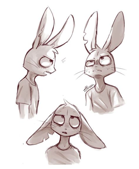 Rabbit Reference Drawing, Bunny Ears Drawing, Anthro Rabbit, Ears Drawing, Bunny Sketches, Rabbit Drawing, Head Drawing, Nose Drawing, Bunny Drawing