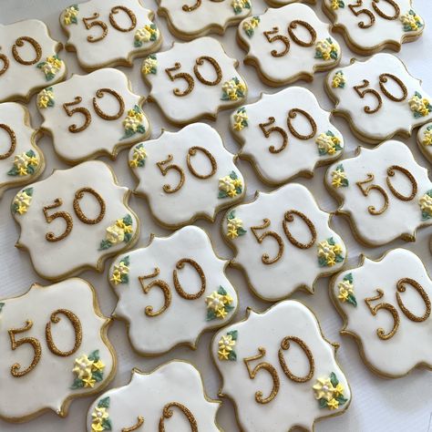 50 Anniversary Cookies Decorated, 50th Bday Cookies Women, 75 Birthday Cookies, 50th Birthday Party Cookies, 50th Birthday Royal Icing Cookies, 50 Birthday Cookies Women, 50th Birthday Decorated Cookies, 50th Birthday Cookies Decorated, 60th Birthday Cookies For Ladies