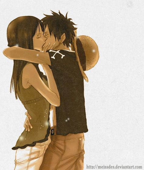 Luffy X Robin Fanart, Luffy X Robin, Luffy Ships, Luffy Harem, One Piece Deviantart, King Luffy, Ace One Piece, Luffy X Nami, Pirate King