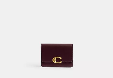 COACH® | Bandit Card Case Dream Items, Large Wallet, Easy Organization, Monogrammed Items, A Hero, New Handbags, Card Case, Belt Bag, Snap Closure