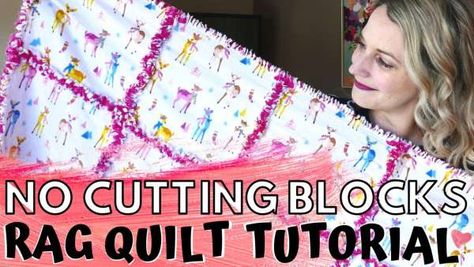 Rag Quilt Binding, Rag Quilt Tutorial Video, Easy Rag Quilts For Beginners, Quilting Tutorials Youtube, Baby Rag Quilt Patterns, Rag Quilts For Beginners, No Sew Quilt, Rag Quilt Patterns Easy, Crochet Quilt Tutorial