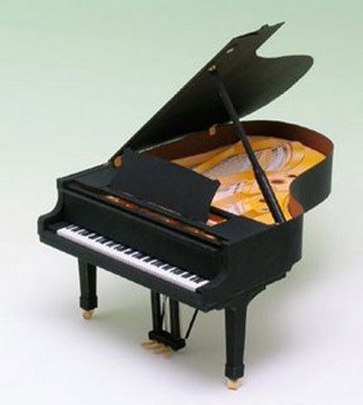 grand_piano Types Of Pianos, Sheet Music With Letters, Miniature Piano, Card Model, Classic Guitar, Musical Art, Grand Piano, Paper Model, Miniature Fairy Gardens