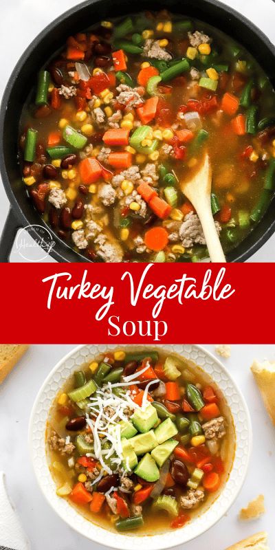 Dinner Ideas For Fall, Soup Dinner Recipes, Spicy Vegetable Soup, Turkey Vegetable Soup, Hearty Salad Recipes, Ground Turkey Soup, Bean And Vegetable Soup, Healthy Turkey Recipes, Turkey Soup Recipe