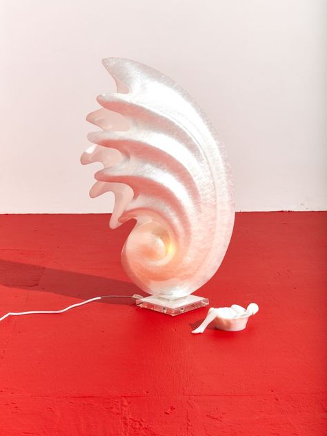 Seashell Decor, Shell Structure, Shell Lamp, Seaside Decor, Sea Shell Decor, Shell Decor, Furniture Catalog, Color Changing Led, Glass Vessel