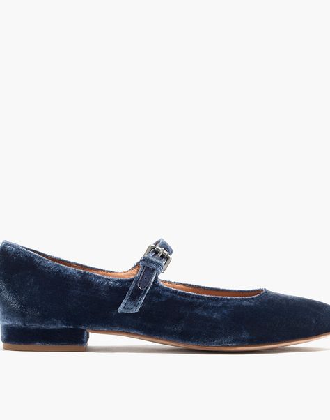 The Coralie Mary Jane Flat Velvet Ballet Flats, Mary Jane Shoes Flat, Mary Jane Ballet Flats, Affordable Shoes, Fancy Shoes, Bride Accessories, Stylish Boots, Mary Jane Flats, Madewell Jeans