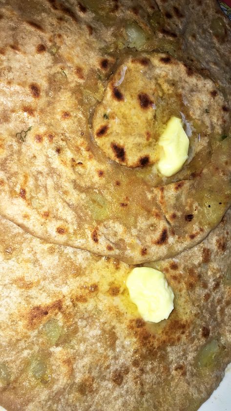 Paratha Snap, Alu Paratha, Blog Pictures, Chapati, Food Items, Food Photography, Butter, Collage, Photography