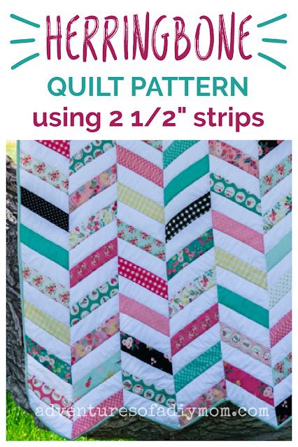 Easy Herringbone Quilt Pattern, Herringbone Quilt Border, How To Do Herringbone Pattern, Broken Herringbone Quilt Pattern Free, Herringbone Quilt Pattern Free, Herringbone Quilt Pattern, Herringbone Quilt Tutorials, Chevron Quilt Pattern, Bee Quilt