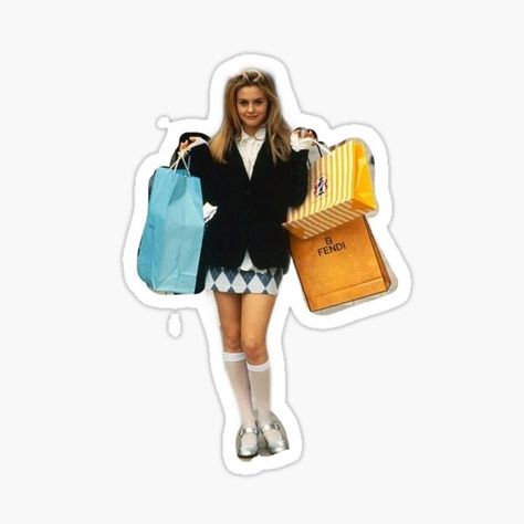 Clueless Stickers, Celebrity Stickers, Estilo Blair Waldorf, Diy Photo Book, Calligraphy Art Print, Tumblr Stickers, Disney Sticker, Girl Movies, Cute Funny Babies