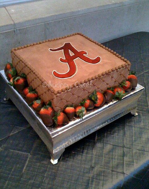 Alabama Grooms Cake | Flickr - Photo Sharing! Alabama Grooms Cake, Alabama Birthday Cakes, Alabama Cake, Alabama Cakes, Grooms Cake Tables, Groomsman Cake, Grooms Table, Sport Cakes, Mexican Dessert Recipes