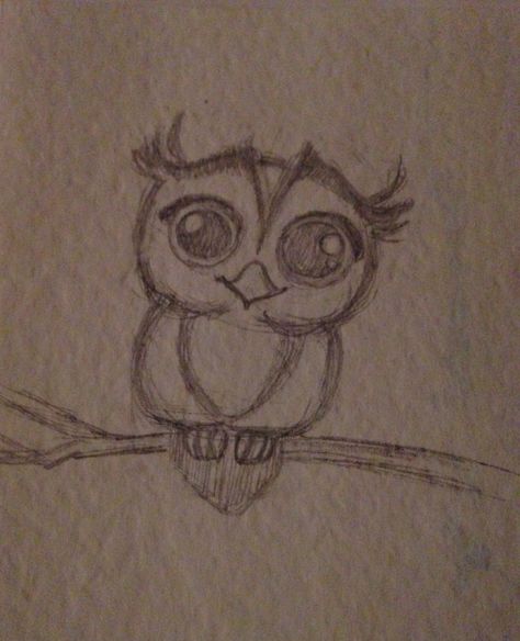 Cute owl sketch Easy Cute Owl Drawing, Kawaii Owl Drawing, Owl Drawings Easy, Owl Doodle Easy, Simple Owl Drawing, Owl Drawing Easy, Easy Owl Drawing, Owl Drawing Simple, Cute Owl Drawing