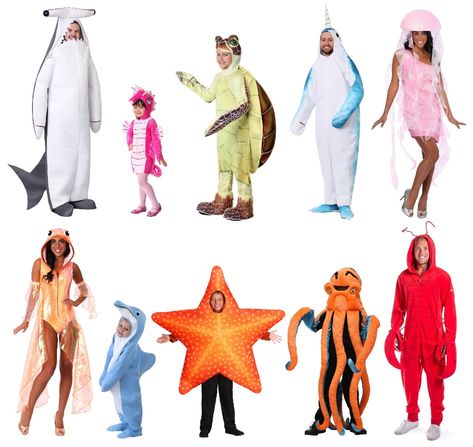 The Best Animal Costumes for a Howlin ... Sea Animal Costume, Sea Animal Costumes, Animal Costumes Diy, Baby Skunk Costume, Narwhal Costume, Halloween Theme Ideas, Girls Butterfly Costume, Finding Nemo Jr, Sea Creature Costume