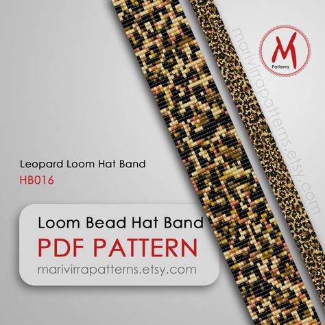 Weaving Beads, Beaded Hat, Graph Design, Hat Ideas, Bead Pattern, Delica Beads, Print Style, Hat Band, Cat Print