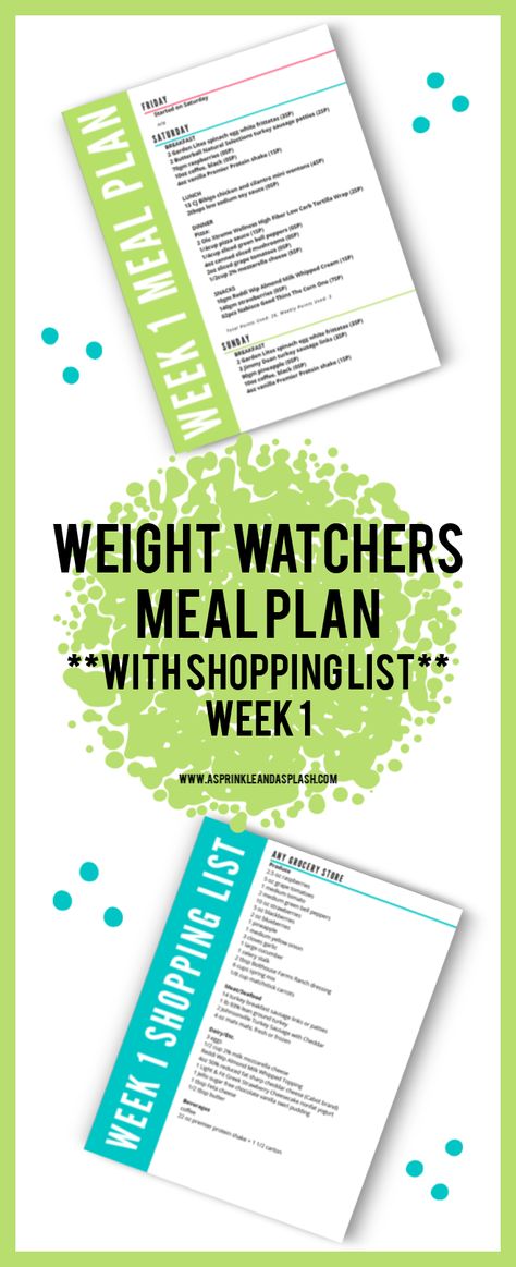 Weight Watchers Meal Plan for the Freestyle Program. Weekly Menu with all SmartPoints included. Easy to follow and a shopping list is included. #asprinkleandasplash #weightwatchers #freestyle #mealplan #weightloss #easymealplan #freestyle #smartpoints Ww Menu For A Week, Weight Watchers Menu Plan 21 Days, Weight Watchers Weekly Meal Plan Week 1, Weight Watchers 2024 Plan, Weight Watchers 23 Points Meal Plan, Weight Watchers Meal Plans 23 Points, Weight Watchers For Beginners, Weight Watchers Plans Free, Weight Watchers New Plan 2024