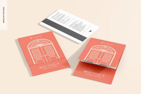 Free PSD | Hotel key card holders mockup opened and closed Hotel Key Cards, Small Paper Bags, Hotel Card, Kids Sun Hat, Gift Card Design, Bag Mockup, Sweet Box, Paper Gift Box, You Better Work