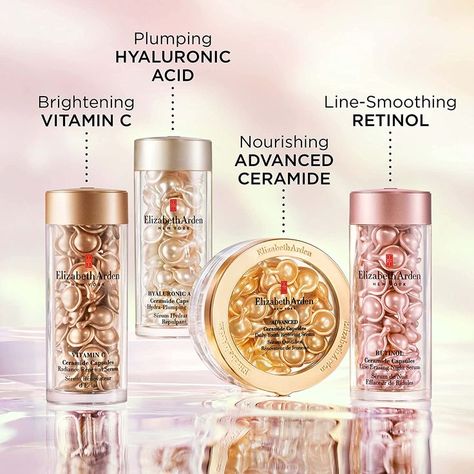 high end skin care beauty routine Elizabeth Arden Capsules, Ceramide Capsules, Minimize Wrinkles, Night Serum, Dry Oil, Anti Aging Serum, Elizabeth Arden, Dull Skin, Skin Firming