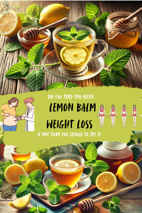 A refreshing and powerful lemon balm weight loss recipe, featuring natural ingredients like lemon and honey for a healthy, metabolism-boosting tea. Homemade Lemon Balm Tea, How To Make Lemon Balm Drink, Lemon Balm Water Recipe, Lemon Balm Uses Recipes, Lemon Balm Drink Recipes, Lemon Drink For Belly Fat Loss, Lemon Balm Drink Better Than Ozempic, Lemon Balm Ozempic Drink, How To Make Lemon Balm Tea