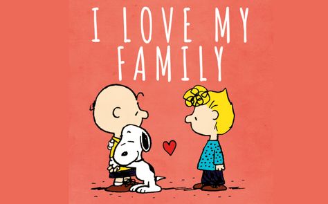 Family is the most important thing in the world. Family is everything! Image St Valentin, Charlie Brown Cartoon, Brown Cartoon, Woodstock Charlie Brown, I Love My Family, Snoopy Comics, Snoopy Funny, Happy Stuff, Peanuts Cartoon