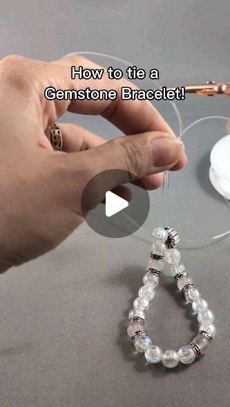 YeOldeRockShop.com on Instagram: "Learn how to tie a bracelet in just 1 minute!  This quick tutorial will guide you through the simple steps to create a secure knot! Perfect for beginners and seasoned crafters alike, you'll have a new accessory in no time!   Follow us here or your favourite platform! https://linktr.ee/jacobstrading   Shop online for the supplies used in this video!   Stretch Cord - https://yeolderockshop.com/stretchcord  Glue - https://yeolderockshop.com/superglue  Scissors - https://yeolderockshop.com/scissors  #BraceletTying #DIYBracelets #BraceletTutorial #HowToTie Bracelet #BraceletKnot #JewelryMaking #Handmade Jewelry #Crafting #DIYJewelry #BraceletDIY #JewelryTips #CraftTutorial #KnotsAndLoops #BraceletCraft #EasyJewelryMaking" How To Tie Off Stretch Bracelet, Stretch Cord Knot, The Best Way To Tie A Stretch Bracelet Knot, Tying A Knot In Stretch Cord, Tying A Bracelet Knot, How To Tie A Stretchy Bracelet, How To Tie A Knot For A Stretch Bracelet, How To Tie Beaded Bracelet Knots, How To Tie Your Bracelet