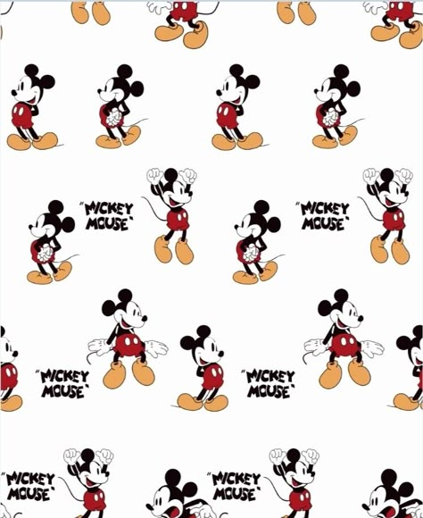 Mickey Mouse Shorts Backgrounds, Mickey Cartoon, Mickey Mouse Seamless Pattern, Mickey Cartoons, Minnie Mouse Fabric, Cartoon Fabric, Cotton Mickey Mouse Sleepwear For Loungewear, Playful Cotton Mickey Mouse T-shirt, Mouse Print