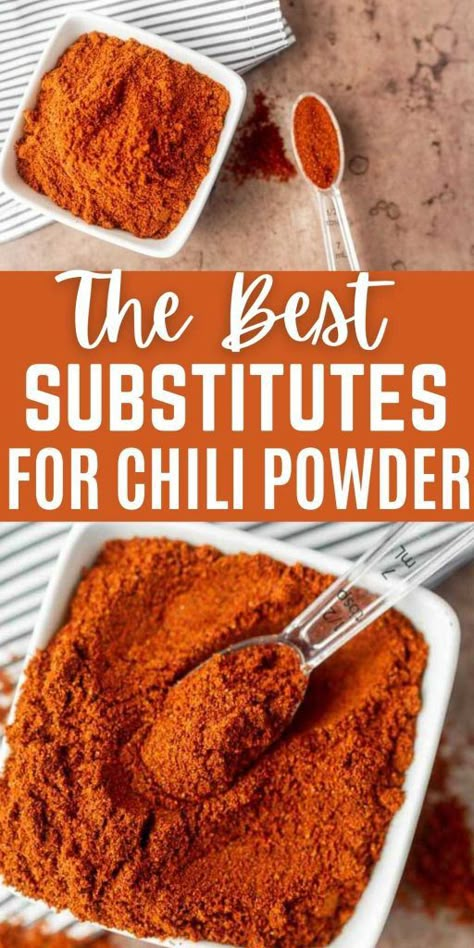 Diy Chili Powder Recipe, No Salt Chili Seasoning, Homemade Chili Powder Seasoning, Homemade Chilli Powder, Home Made Chili Powder, Substitute For Chili Powder, Homemade Chili Powder Recipe, Diy Chili Powder, Chili Without Chili Powder