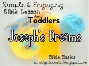 Toddler Bible Study, Toddler Bible Crafts, Joseph Bible Crafts, Preschool Sunday School Lessons, Preschool Bible Activities, Toddler Bible Lessons, Toddler Sunday School, Toddler Bible, Joseph Dreams