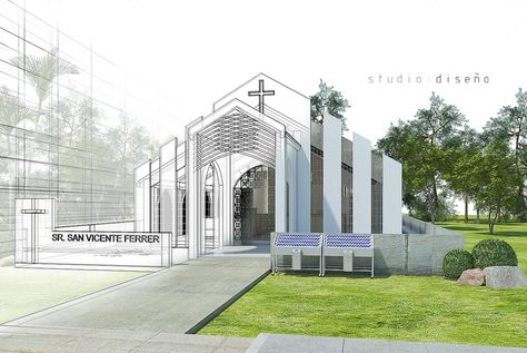 Studio Diseño on Twitter: "Architectural Visualization of the Proposed Chapel of San Vicente Ferrer in Getafe, Bohol #architecture #philippines #archi #localdesigners #supportlocal #boholarchitecture #moderncontemporary #youngdesigners #architects #art #building #design #archilovers #chapel https://t.co/0pSguoDRCK" / Twitter Ecumenical Chapel Floor Plan, Chapel Design Architecture, Ecumenical Chapel, Site Development Plan Architecture, Ecumenical Church, Architecture Philippines, Chapel Architecture, Chapel Design, Site Development Plan