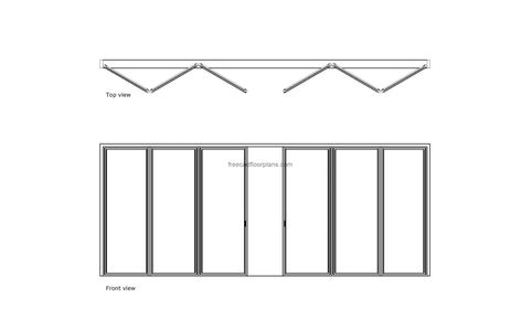 folding glass door min Folding Glass Door, Door Drawing, Pool Houses Plans, Frameless Sliding Doors, House Plans Design, Floor Plans House, One Storey House, Folding Glass Doors, Sliding Folding Doors