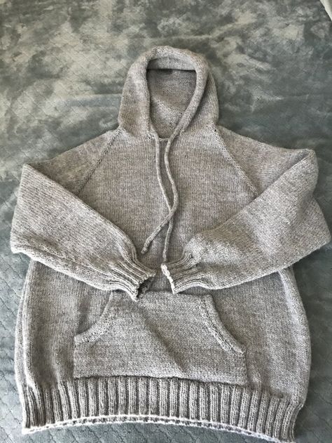 My hooded sweatshirt knitting project by Laurie Staebler | LoveCrafts Free Crochet Hoodie Pattern, Hooded Sweater Pattern, Hoodie Knitting Pattern, Winter Fitness, Beginner Knit, Two Of Wands, Ladies Cardigan, Crochet Hoodie, Knitting Patterns Free Sweater