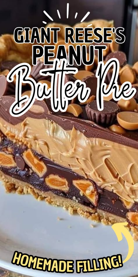 Giant Reese's Peanut Butter Pie Peanutbutter Reeses Pie, Giant Peanut Butter Cup Pie, Recess Peanut Butter Pie, Chocolate Peanut Butter Cobbler, Pioneer Woman Peanut Butter Pie, Giant Reeses Peanut Butter Pie, Giant Reese’s Peanut Butter Pie, Reese's Peanut Butter Pie, Giant Reese's Peanut Butter Cup Pie