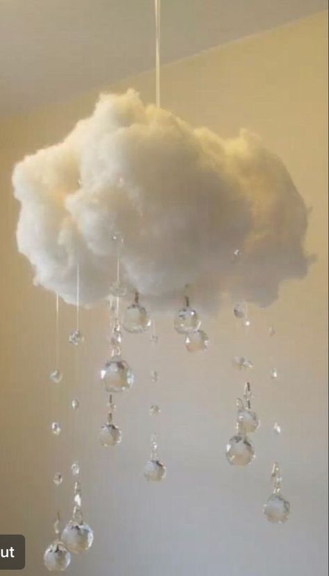 Cloud 9 Party, Cloud Lamp Diy, Cloud Bedroom, Cloud Party, Cloud Ceiling, Deco Pastel, Thali Decoration, Hanging Clouds, Cloud Theme