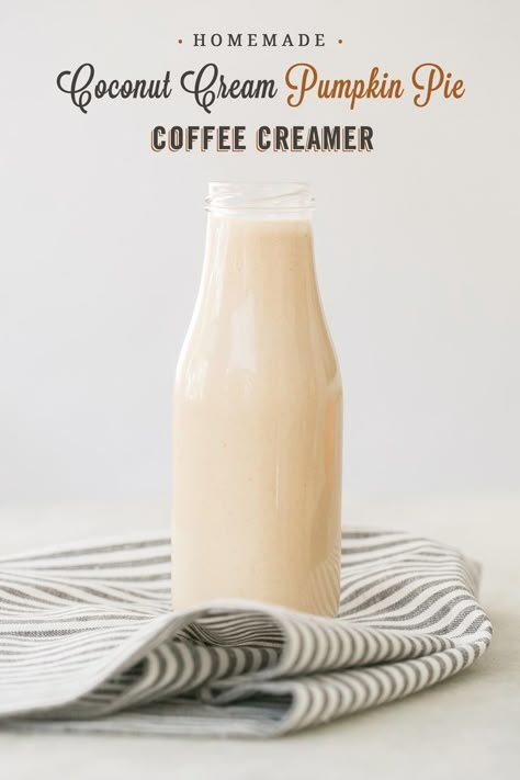 Mint Mocha Coffee, Dairy Products Photography, Coconut Cream Coffee, Cream Pumpkin Pie, Pumpkin Spice Coffee Recipe, Pumpkin Pie Coffee, Pumpkin Coffee Creamer, Coconut Creamer, Pumpkin Spice Creamer