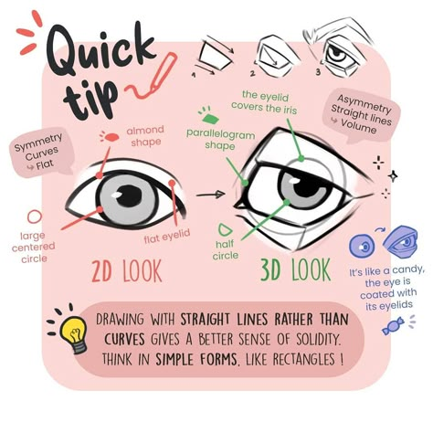 Zephy | Drawing tips ✨’s Instagram post: “Quick tip about drawing eyes 👁️ What would you like to learn in the next one ? 🤔 . #draw #drawing #anatomy #drawinganatomy #sketch…” Eye Anatomy Drawing, Anatomy Basics, رسم كاريكاتير, Eye Anatomy, Drawing Anatomy, 얼굴 드로잉, Draw Eyes, Drawing Eyes, Anatomy Tutorial