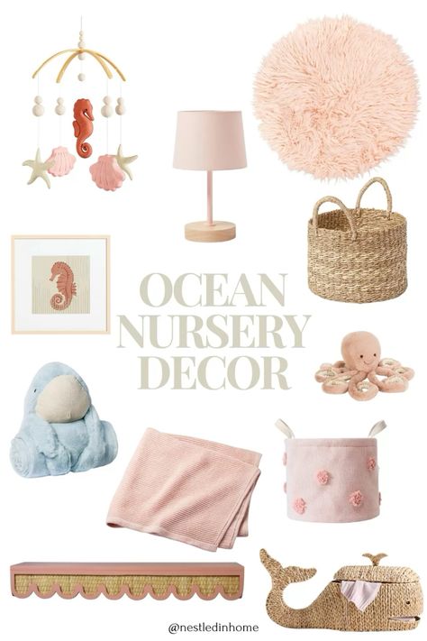 The cutest ocean nursery room decor for a little girl ❤️ Ocean Nursery Decor, Ocean Nursery, Nursery Room Decor, Nursery Inspiration, Nursery Decor, Nursery, Room Decor