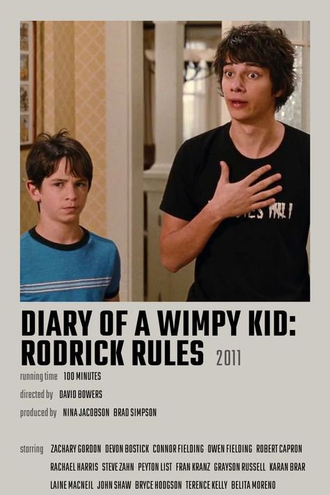 Diary of a Wimpy Kid: Rodrick Rules Movie Poster Diary Of A Wimpy Kid Movie Poster, Diary Of A Wimpy Kid Rodrick Rules, Diary Of A Wimpy Kid Poster, Rodrick Rules Poster, Diary Of A Wimpy Kid Aesthetic, Rowley Diary Of A Wimpy Kid, Diary Of A Wimpy Kid Fanart, Diary Of Wimpy Kid, Wimpy Kid Rodrick