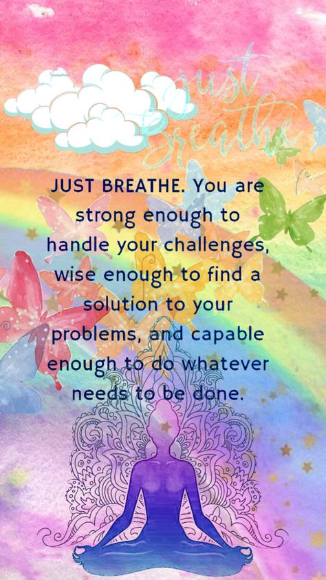 #breathe #meditation #inspirationalquote #rainbow #vibes #aesthetic #fyp Hippie Quotes, Positive Vibes Quotes, Spiritual Images, Inspirational Quotes About Strength, Positive Encouragement, Motivational Quotes Wallpaper, Cute Inspirational Quotes, Energy Healing Spirituality, Happy Words