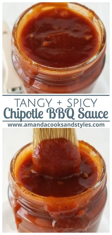 Tangy Barbecue Sauce Recipe, Tangy Spicy Bbq Sauce, Honey Chipotle Bbq Sauce, Flavored Bbq Sauce, Chipotle Barbecue Sauce, Chipotle Meat Recipe, Chipotle Burger Sauce, Mexican Bbq Sauce, Sweet Chipotle Sauce