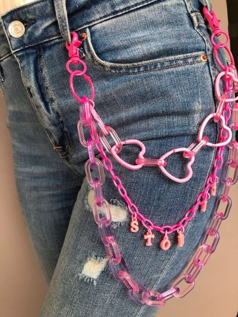 Straykids Concert Outfit, Chains For Pants, Bts Concert Outfit, Jean Chains, Halloween Costume 2022, Hot Halloween Costume, Kpop Accessories, Jeans Chain, Pants Chain