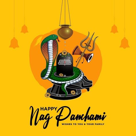 *May Lord Shiva Bless you and your family on the auspicious of occasion Naag Panchmi!!* 🕉️ *Happy Naag Panchami* 🕉️ 🙏🏻🪱🕉️🔔🙏🏻 Naag Panchami, Shiva India, Nag Panchami, Family Website, Basant Panchami, Lord Shiva Family, Indian Flag, Festival Celebration, Indian Festivals