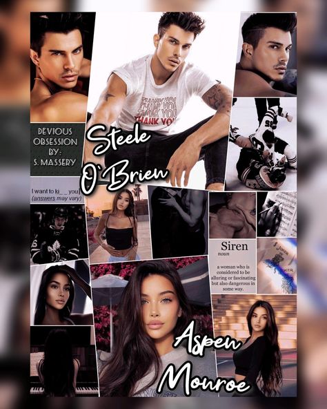 Devious Obsession : Hockey Gods Series - Steele O'Brien & Aspen Monroe (Book #2)- By: S. Massery Brutal Obsession S. Massery, Devious Obsession Aesthetic, Devious Obsession, Secret Obsession S Massery, Twisted Series, Romance Readers, Secret Obsession, Aspen, Book Characters