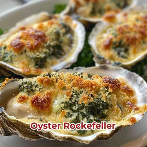 Oyster Rockefeller is a delicious and nutritious choice for any mealtime! 🦪🌿 Made with fresh oysters and a rich, savory topping, this dish is a delightful blend of oceanic flavors and creamy texture. Quick to prepare and bursting with gourmet goodness, Oyster Rockefeller is perfect for a refreshing appetizer or special treat. Indulge in this luxurious twist on a classic favorite today! 😋✨ #OysterRockefeller #GourmetAppetizer #HealthyEating #OceanFlavors Oyster Rockefeller, Oysters Rockefeller, Gourmet Appetizers, Christmas Eve Party, Fresh Oysters, Art Of Cooking, Cooking Art, Creamy Texture, Cooking Food